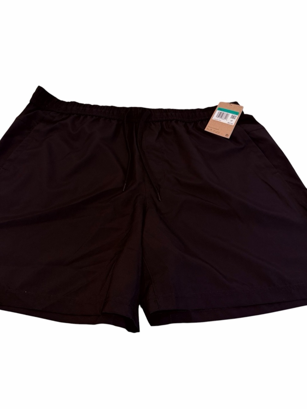 Nike Men’s Black Athletic Shorts with White Swoosh - Picture 3 of 5